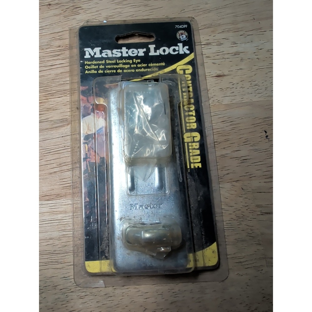 Master Lock 704DPF 4-1/2in High Security Hardened Steel Hasp -